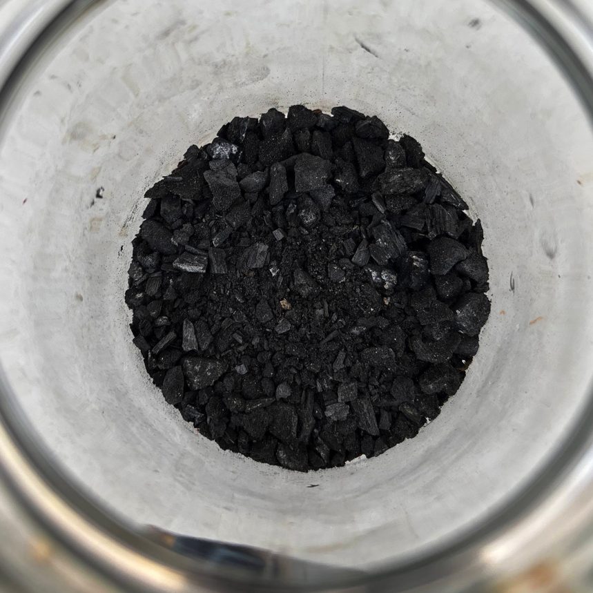 Crushed charcoal